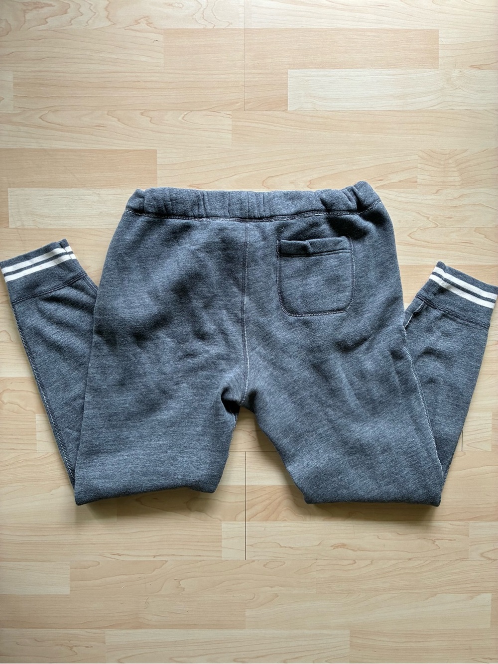 Abercrombie & Fitch Men's y2k Gray Fleece Jogger Sweatpants M Drawstring Pockets - Picture 5 of 7